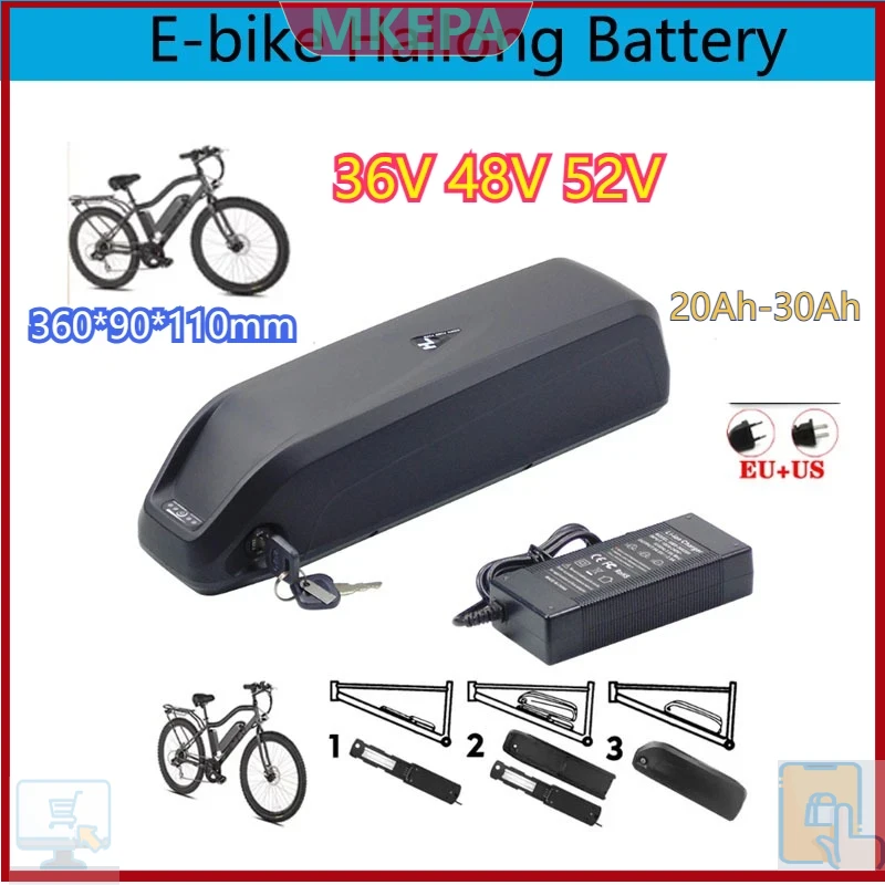 Ebike Battery 48V 20Ah Hailong - 🔋 Akumulator Hailong 36-48-52V do roweru