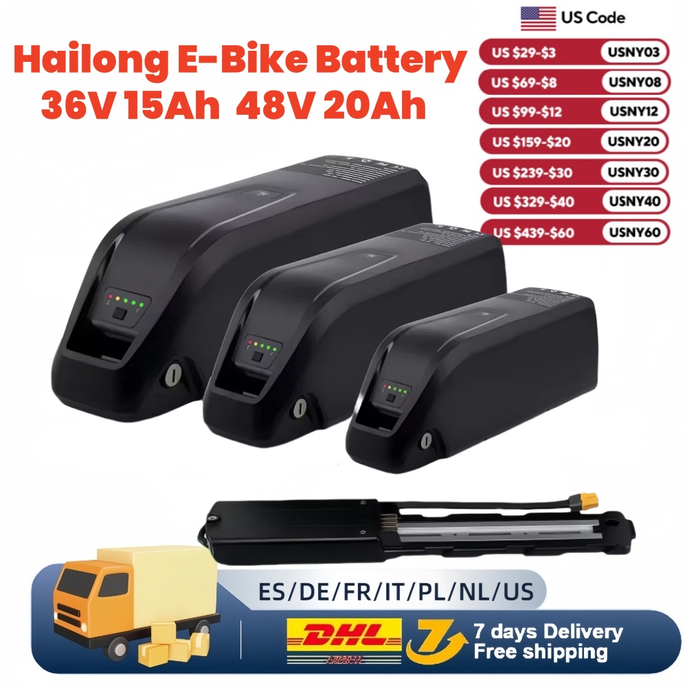 Ebike Battery 48V 20Ah Hailong - Akumulator 36V 48V 52V Hailong Ebike