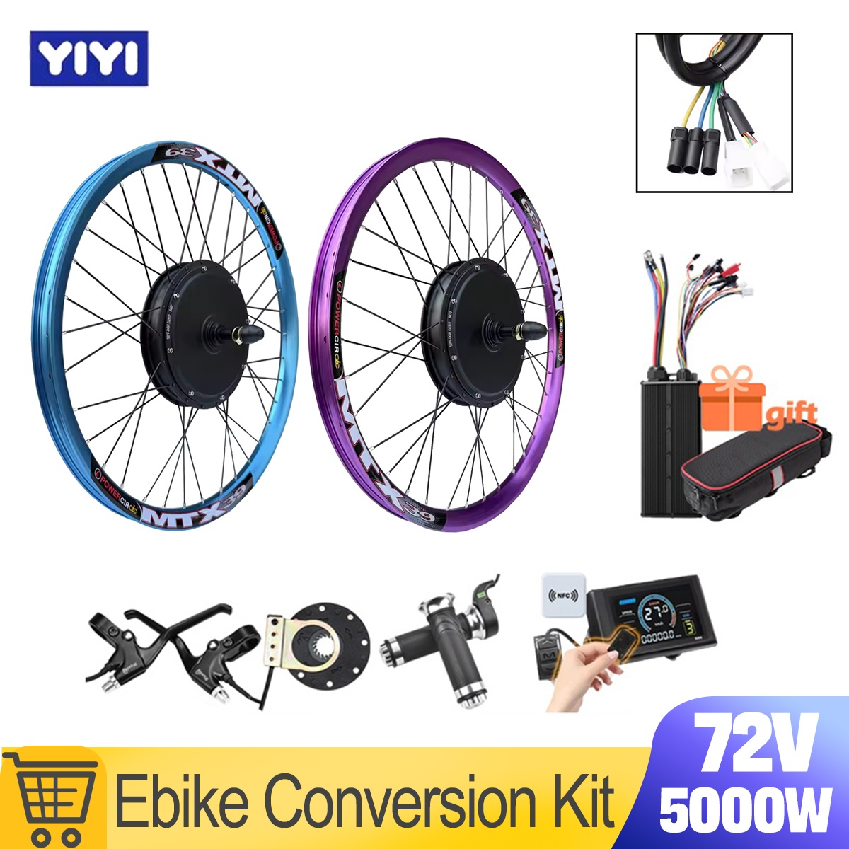 Nowy zestaw do konwersji rower – Ebike Conversion Kit 72V 3000W recenzja i cena