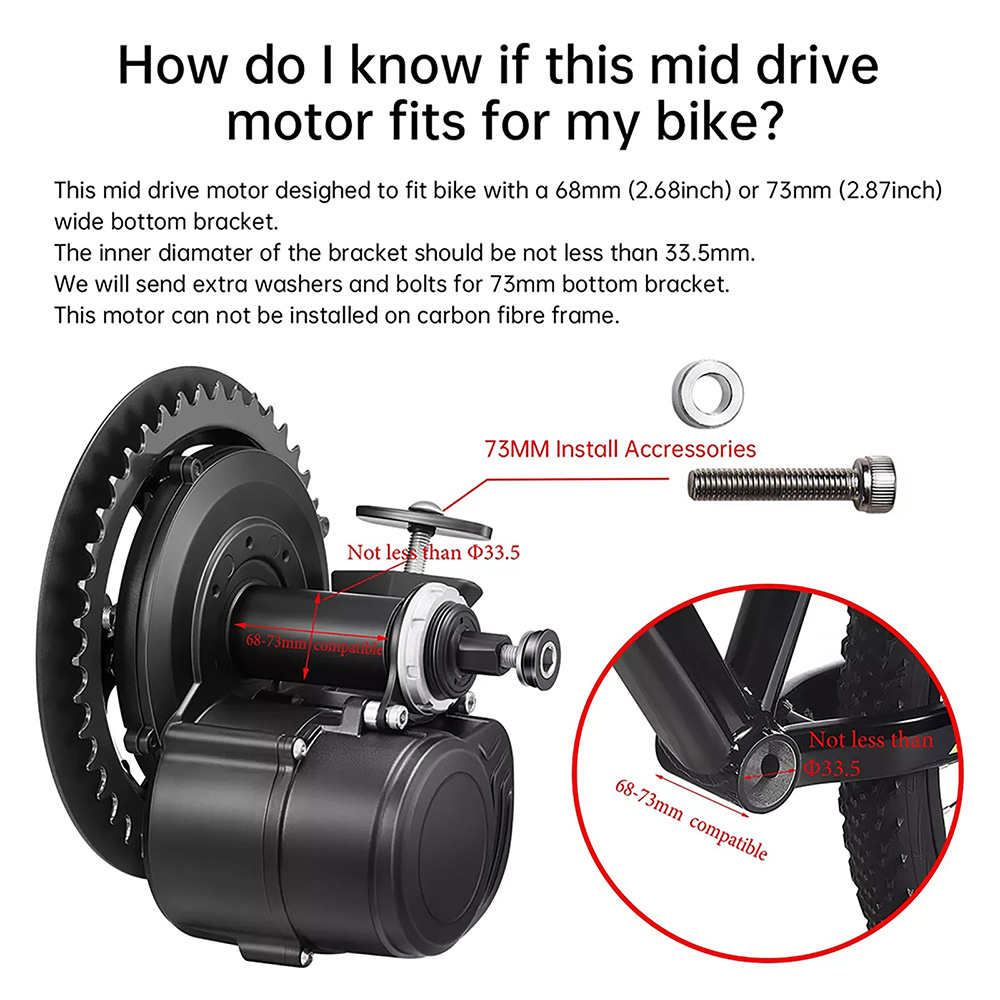 Zestaw silnika centralnego Ton – Tongsheng Tsdz2B Mid Drive Motor recenzja i cena