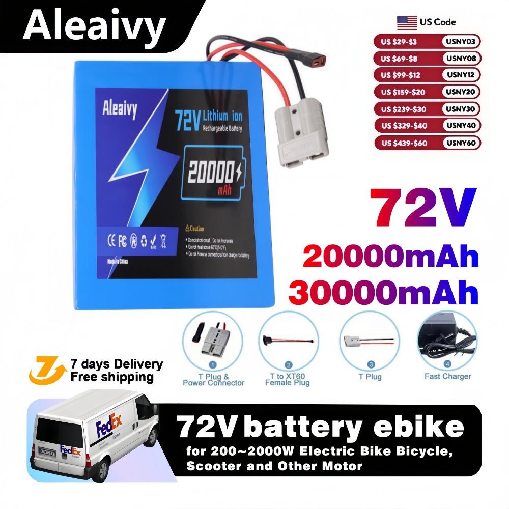 Wysyłka z USA: Akumulator lito – Electric Bicycle Battery 72V 30Ah recenzja i cena
