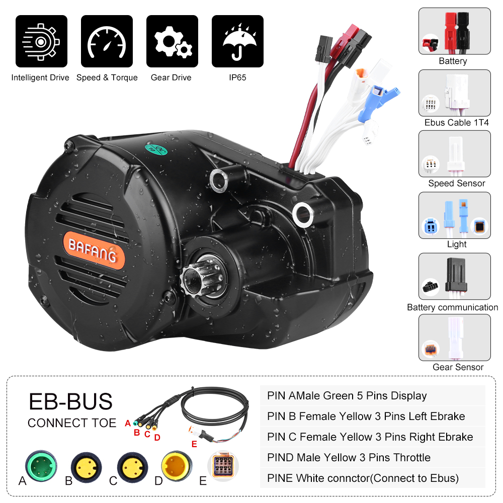 risunmotor M620 G510 48V 52V 1 – Mid Drive Motor Kit 52V 1000W recenzja i cena