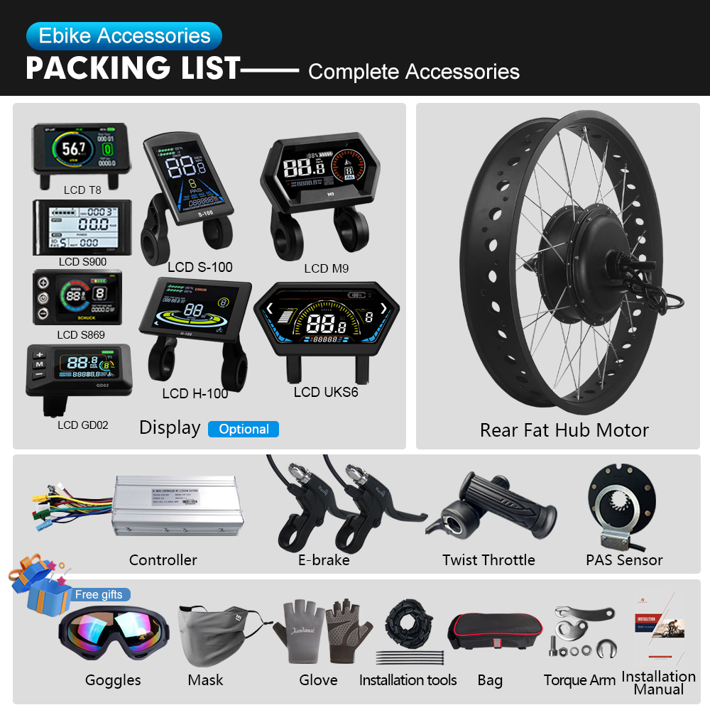 Elektryczny zestaw do fat bike – Ebike Conversion Kit 72V 3000W recenzja i cena
