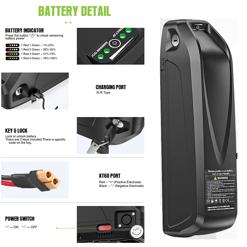 Bateria do e-bike'a 36V 48V 52 – Ebike Battery 48V 20Ah Hailong recenzja i cena